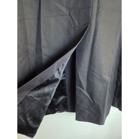 Banana Republic Women Black 4 Button Single Breasted Midi Trench Coat size XL - Picture 8 of 8